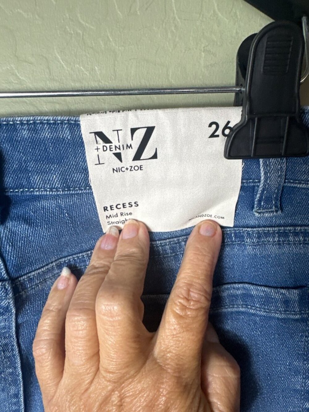 NIC+ZOE Women's "26" Recess Straight Ankle Jeans, Silverstone - Picture 7 of 8